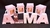 1 LETRAS 3 D CON NOMBRE (12 cm. aprox alto)