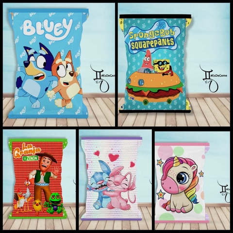 1 Bolsitas Chips bag vacia (20.5X14.2cm). COMPRA MINIMA 10 UNIDADES IGUALES - comprar online