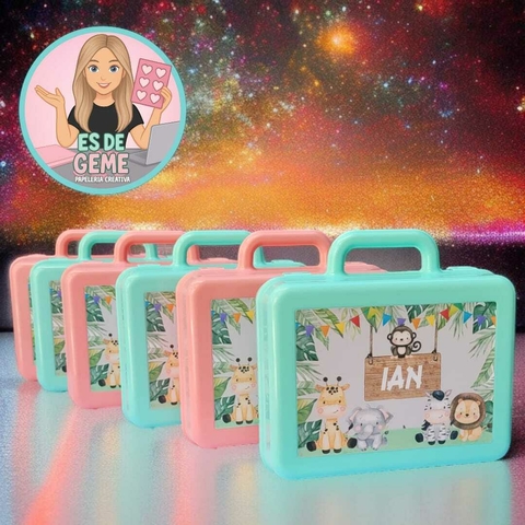 1 Valijita PLASTICA GRANDE (19.8x15.7x4.3 cm Sin contar manija) - MINIMO 10 UNIDADES IGUALES - comprar online