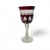 Conjunto de Taças para Vinho Branco de Vidro Vermelho - 4 Peças