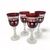 Conjunto de Taças para Vinho Branco de Vidro Vermelho - 4 Peças na internet
