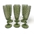 Conjunto Taças de Champanhe Vidro Verde 6 Peças Bico ABACAXI - comprar online