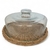 Boleira Vidro com Fibra Natural - comprar online
