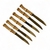 Conjunto 6 Facas Jantar Tramontina Dourado - Bambu Natural