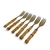 Conjunto 6 Garfos Jantar Tramontina Dourado - Bambu Natural - comprar online