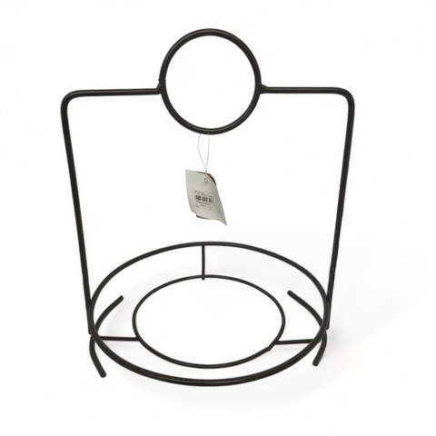 Suporte Marrom Ferro Para Pratos