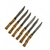 Conjunto 6 facas Jantar Sonia Pierry - Bambu Natural - Mezza Casa e Decoração 