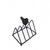 PORTA GUARDANAPO MARROM TRIANGULAR PASSARINHOS (9,5x13cm) - Home Garden na internet