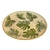Apoio Ornamental Oval Folhas Verdes
