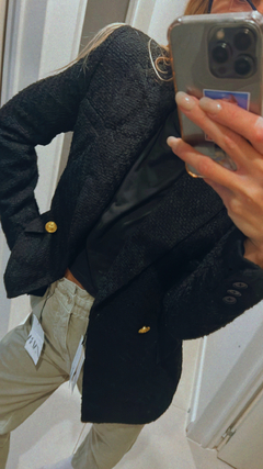 BLAZER HOMBRERAS TEJIDO ZARA en internet