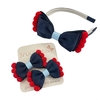 Laço Gravatinha pompom escolar (Unidade)