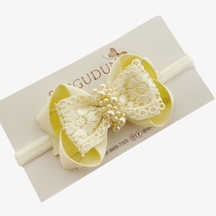 Laço Antônia Gorgurão e guipir (Unidade) - comprar online