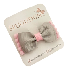 Laço Gravatinha pompom (Unidade) - Spugudun