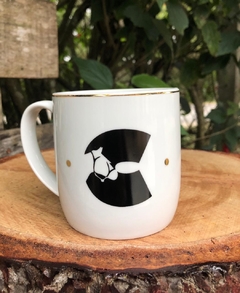 Canecas Letras Iniciais Equestres - Porcelanas Bacco