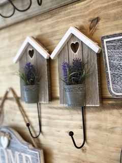 Cabideiro Vasinho Flor Lavanda