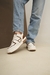 CAPRI CUERO BLANCO Y CHOCOLATE - comprar online