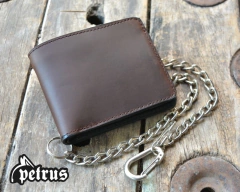 Billetera de cuero Biker