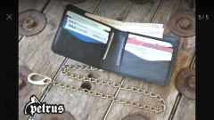 Billetera de cuero Biker - comprar online