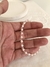 Pulsera cristal rosa pastel combinada - comprar online