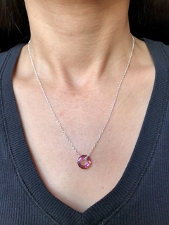 Collar dije fucsia ab