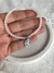 Pulsera cristal blanca transp y dije san Benito