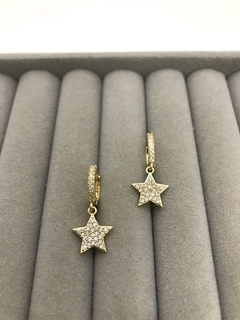 Argollitas Estrellas AD - Jg.joyasonline