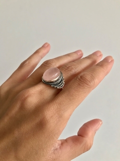 Anillo Cuarzo Rosa