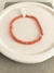 Pulsera cristal naranja