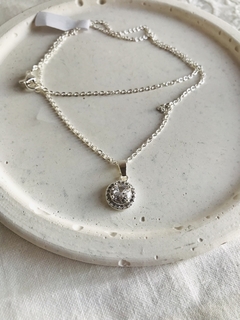 Collar dije redondo Cubic ab - Jg.joyasonline