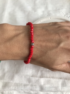 Pulsera cristal roja