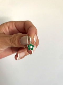 Dijes Estrella Cubic Verde - comprar online