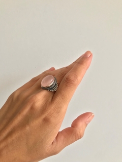 Anillo Cuarzo Rosa - Jg.joyasonline