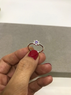 Anillo Flor Lila - comprar online