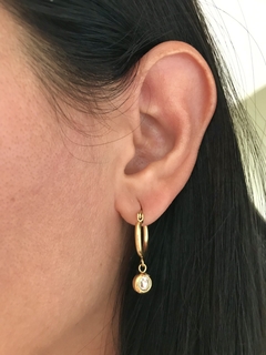 Argollitas Cubic gold - comprar online