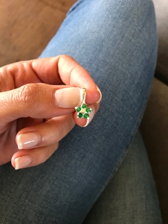 Dijes Estrella Cubic Verde
