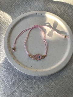 Pulsera Hamsa rosa - comprar online