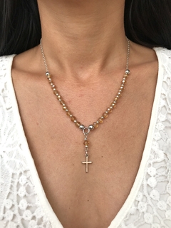 Rosario cristal Nut ab - Jg.joyasonline