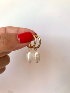 Argollitas Perlas Bijou - comprar online