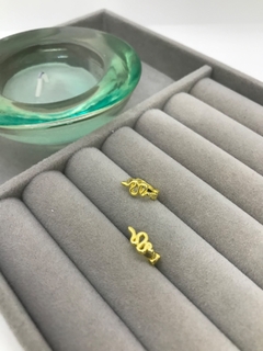 Argollitas serpientes Gold - comprar online