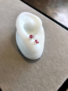 Aros cubic rosa estrellas pl - comprar online
