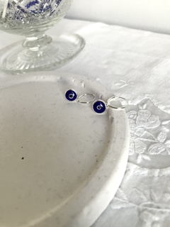 Argollitas ojos azules pl - comprar online