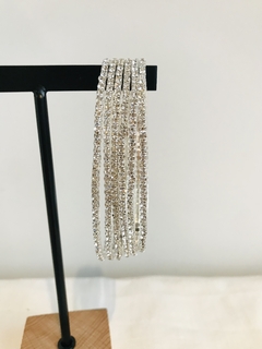 Pulsera Eva plateada - Jg.joyasonline