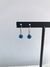 Argollitas dijes ojos turcos Azul
