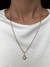 Collar Hamsa cubic gold