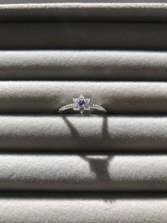 Anillo Flor Lila