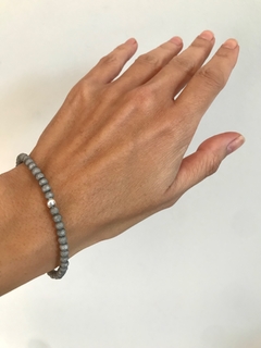 Pulsera Cristal Gris