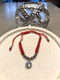 Pulsera cúbic hilo rojo