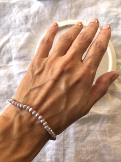 Pulsera cristal lavanda clara