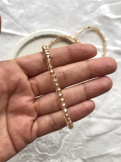 Pulsera Cristal Dorada AB