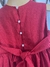 Vestido vermelho laçarote e bordado inglês. - comprar online